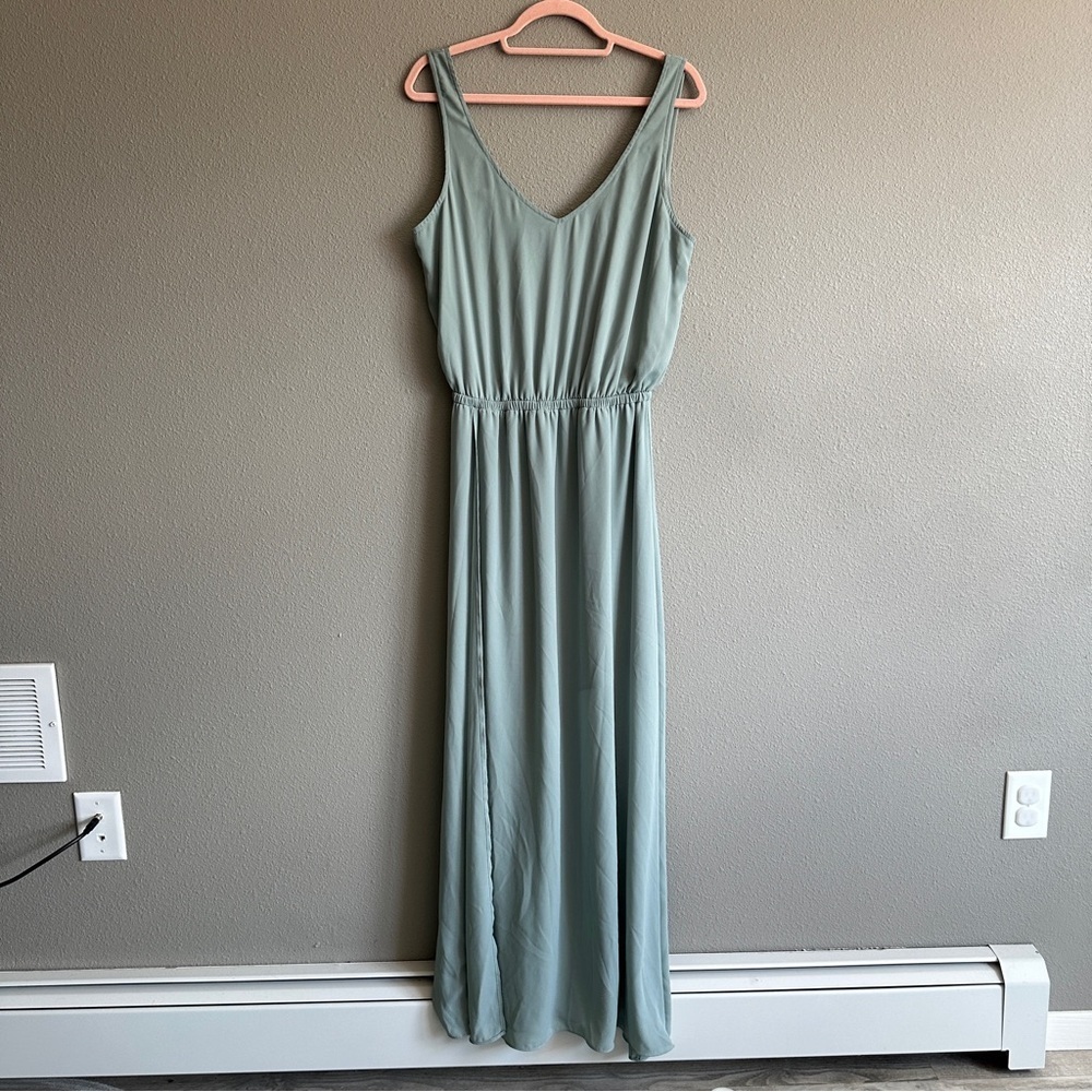 Show Me Your MuMu Light Blue Maxi Dress Large - Picture 2 of 14